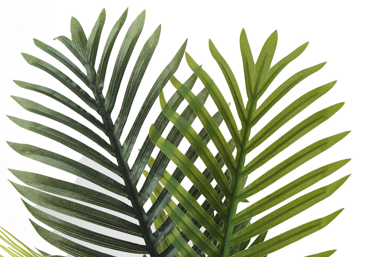 28-Inch Artificial Palm Tree in White Planter
