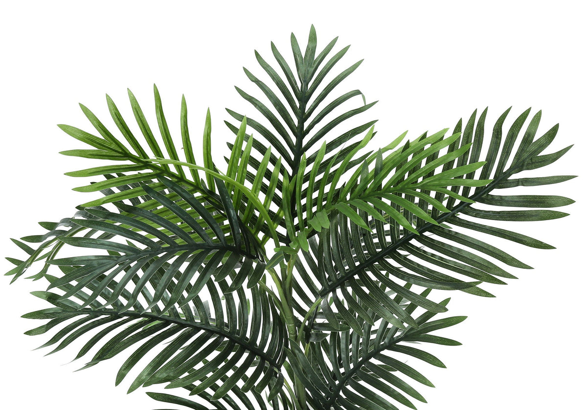 28-Inch Artificial Palm Tree in White Planter