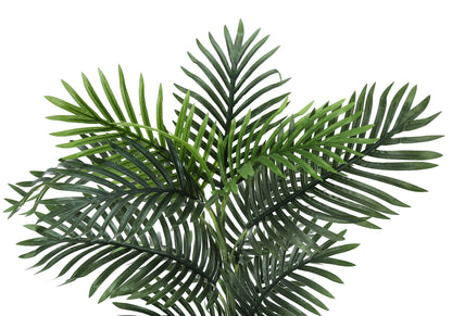 28-Inch Artificial Palm Tree in White Planter