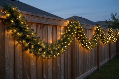 50-Foot Pre-Lit Christmas Garland Pathway Lights